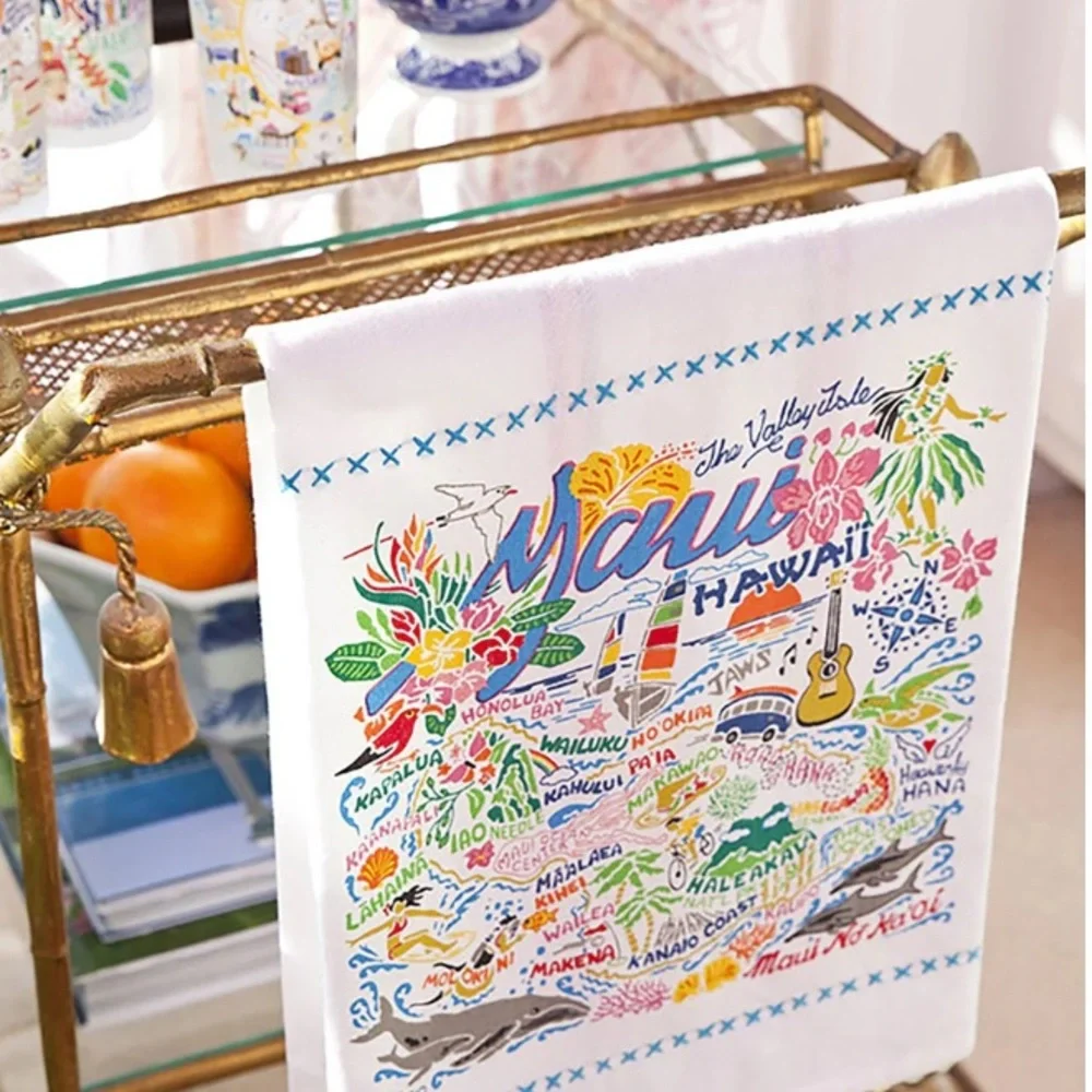 Catstudio Maui Hawaii Decorative Kitchen Towel - Multicolor